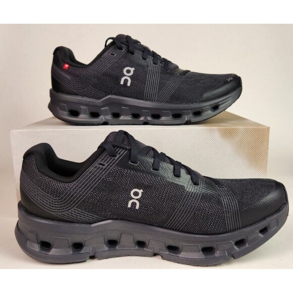 On Running Cloudgo Black/Eclipse (Wide D) 65.98616 Women's Running Shoes Sz 10 - Picture 1 of 10